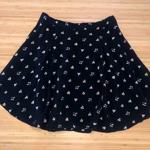 UO Black Classic Skater Skirt XS